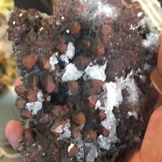 Red quartz pyrite Mario