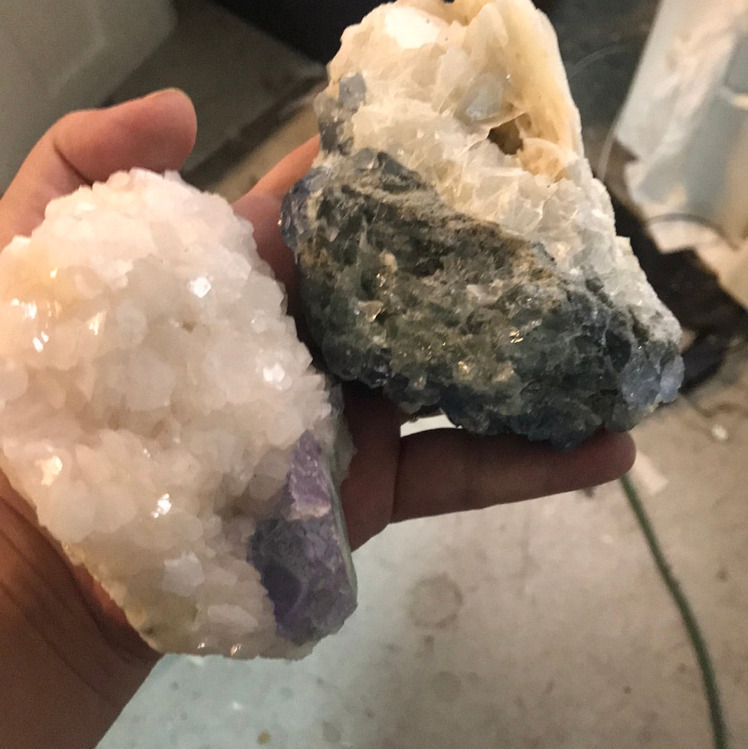 Candle quartz lol and phantom fluorite