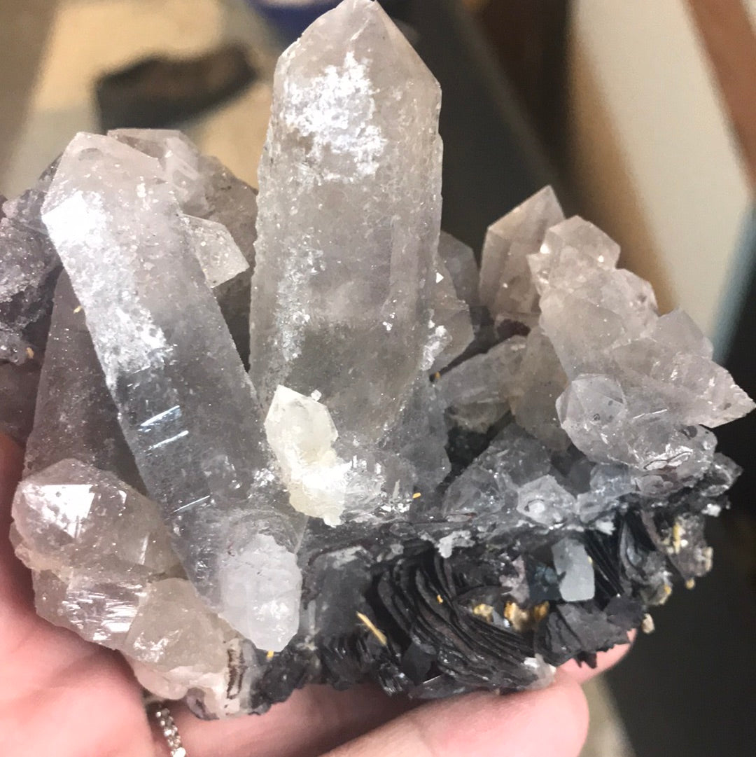 Calcite Kristen quartz and Specularite