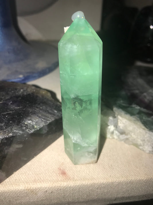 Small Green Fluorite Tower #5
