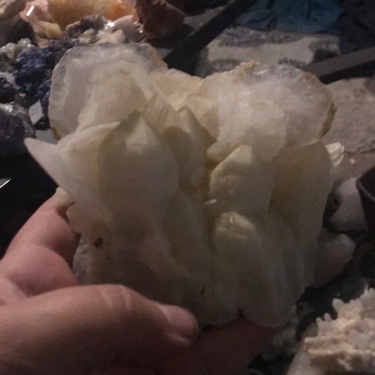 Potato chip Calcite and Quartz and Calcite Abra