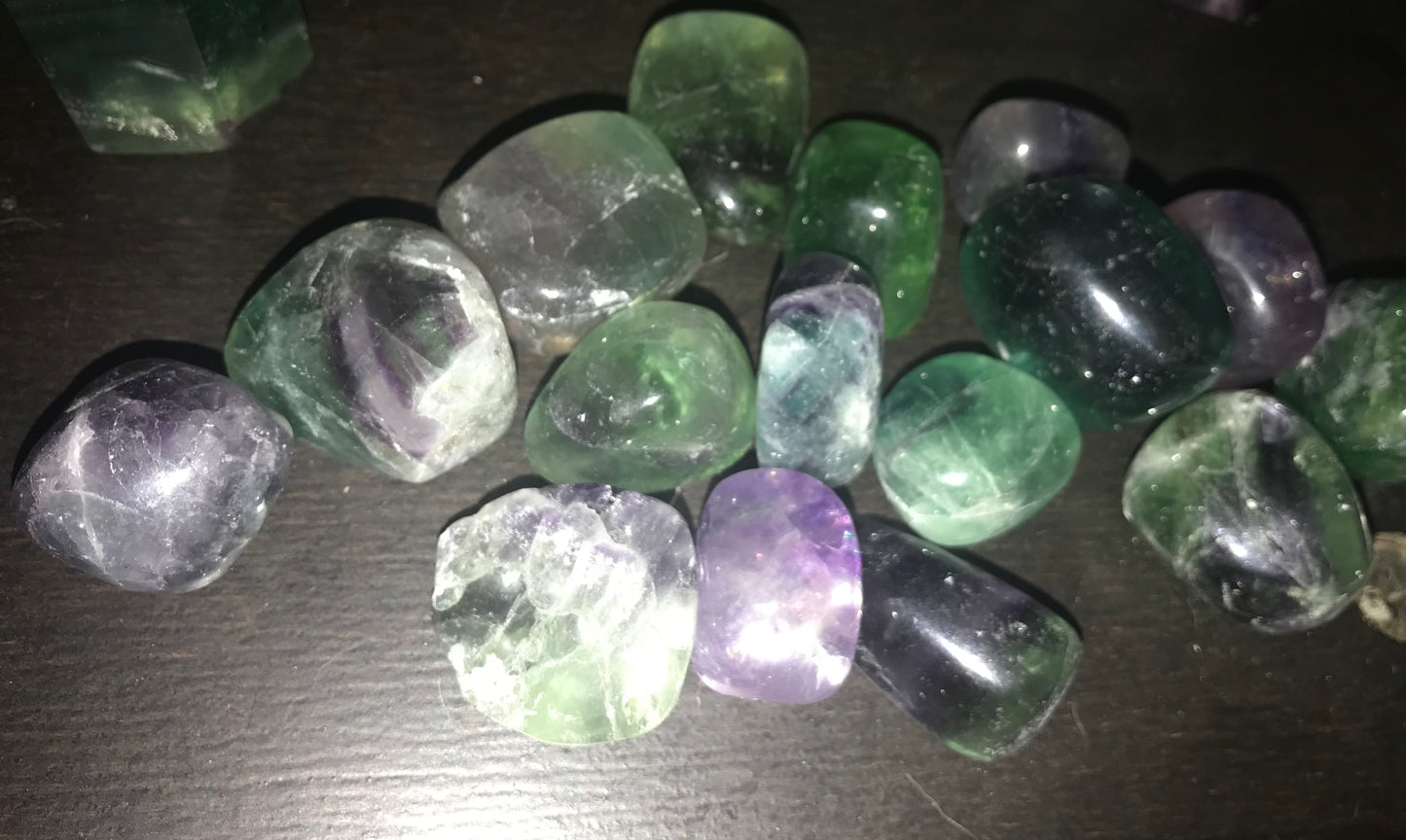 Rainbow Fluorite Tumble Stone Bundle