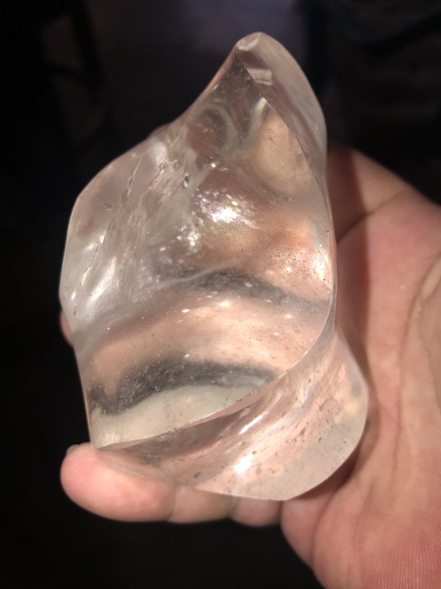 Clear Quartz Flame