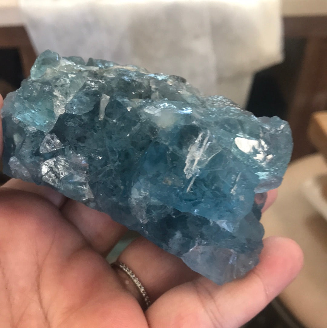 Blue cubic fluorite Kelly