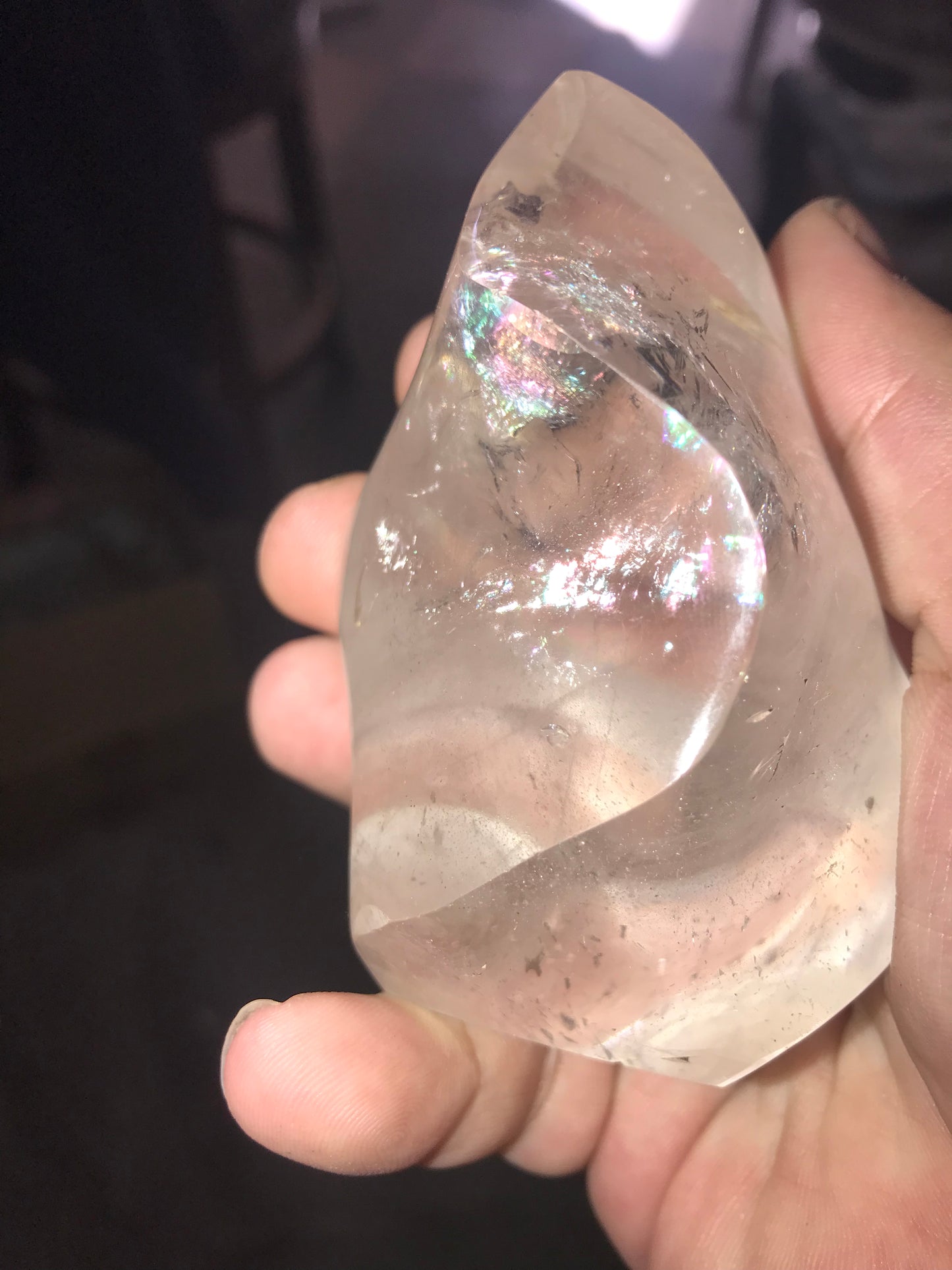 Clear Quartz Flame