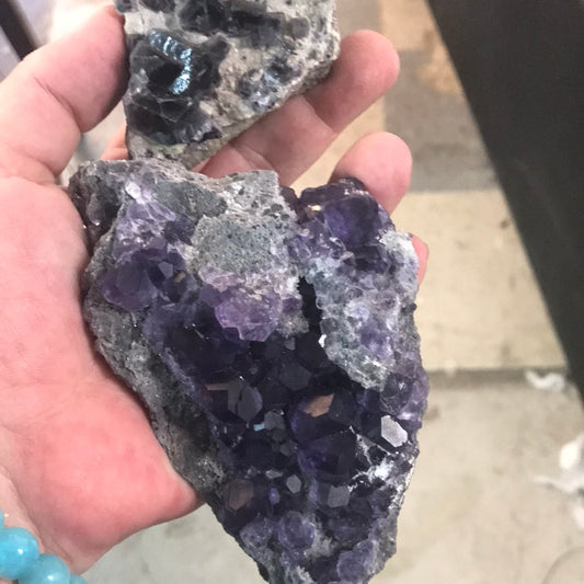 Tanzanite fluorite and purple phantom fluorite Meghan’s