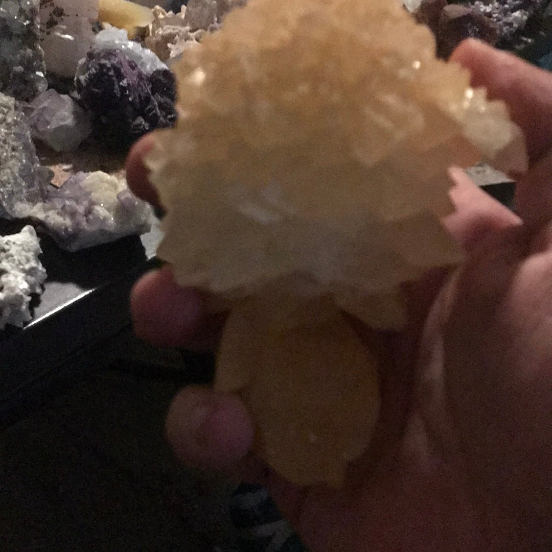 Flower Calcite mskata French fry quartz