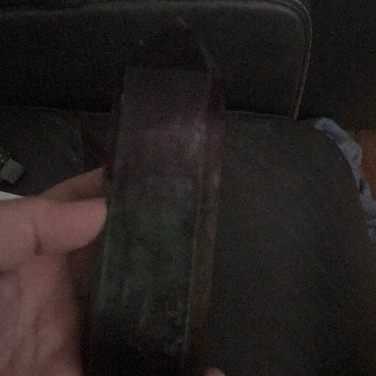 Pink calcite pyrite and fluorite tower KC