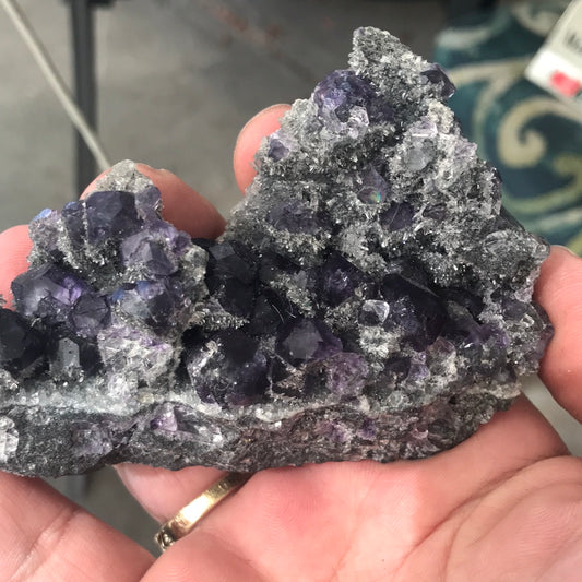 Purple tanzanite intuitive blue sugar fluorite