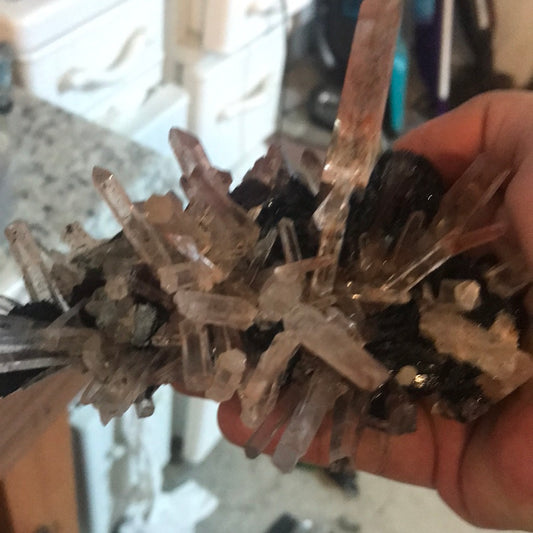 Red quartz and Specularite Daphne