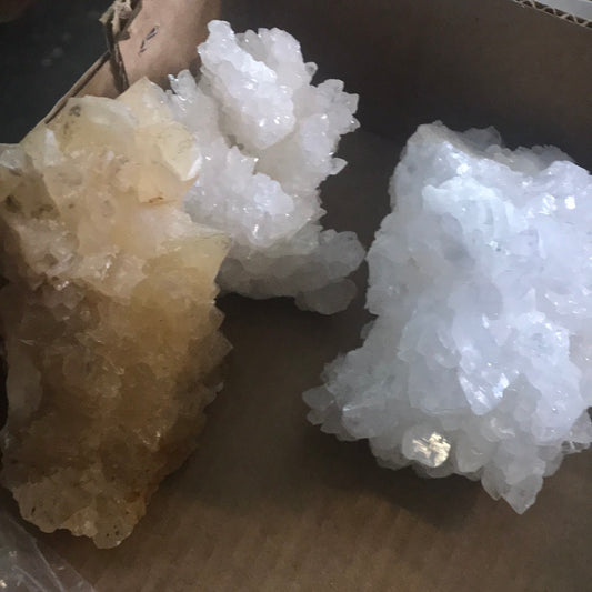 Orange calcite and Aragonite melisa