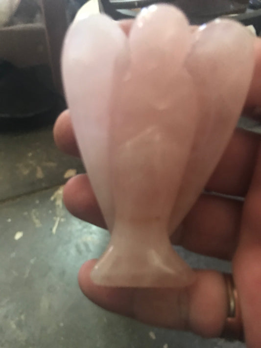 Rose quartz medium angel