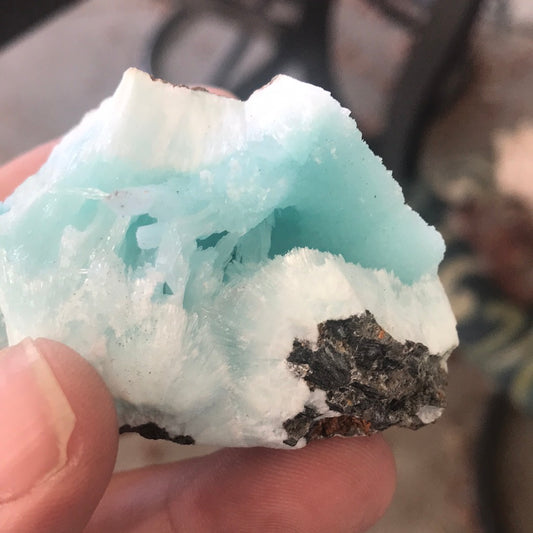 Blue Aragonite jaden blue fluorite