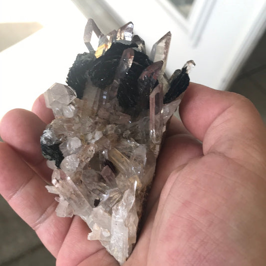 Red Quartz and Specularite Dragon