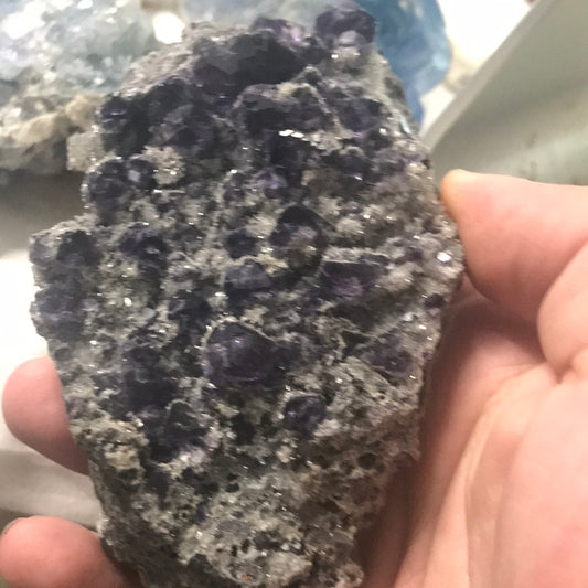 Tanzanite fluorite and rainbow fluorite slab itsmylife