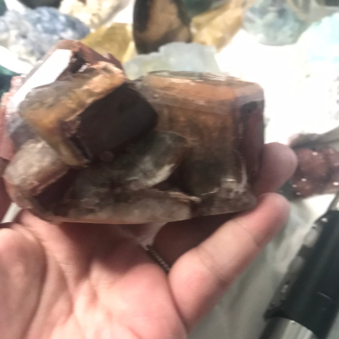 Smokey Quartz and Garnet Reen