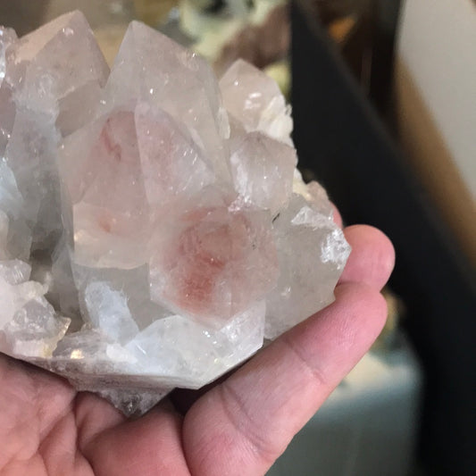 Phantom quartz Audrey yellow calcite