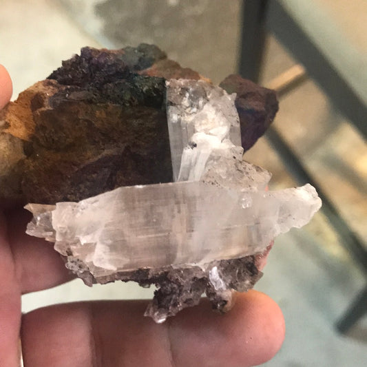 Selenite Lindsay and sugar fluorite