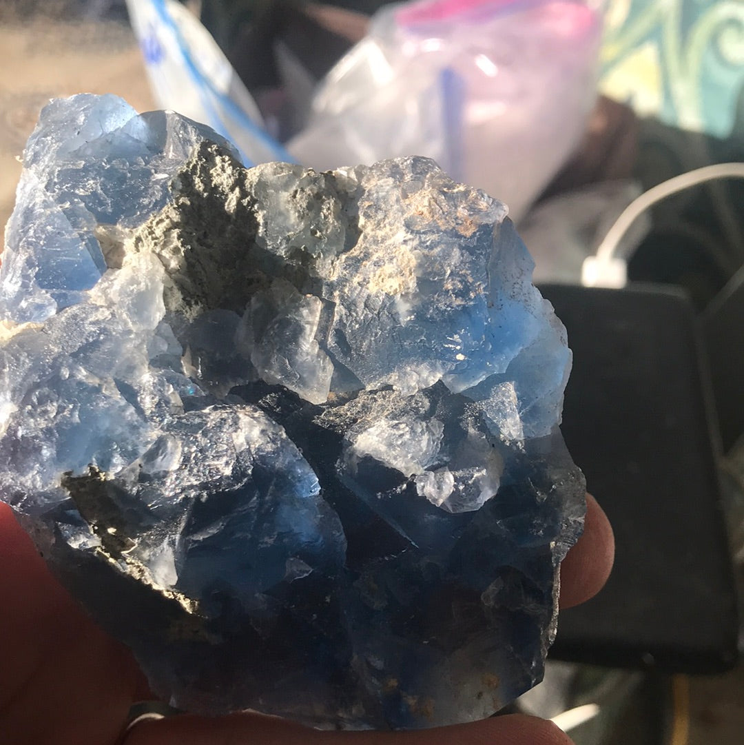 Blue Aragonite Chaz Blue Fluorite