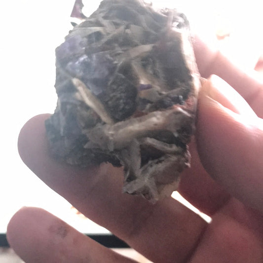 Purple navidad fluorite bunger