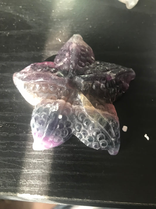 Fluorite Sea Star Carving #3